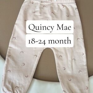 Quincy Mae Blush Rainbow Jogger Pants
